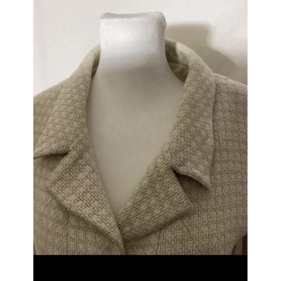 Chanel Cream & Light Gray Wool Blend Jacket  Size 36 - Picture 4 of 4